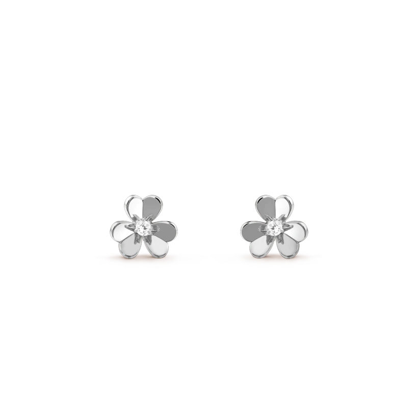 [Love's Uplift]FRIVOLE MINI SILVER FLOWER EARRINGS