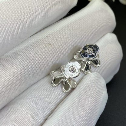 [Love's Uplift]FRIVOLE MINI SILVER FLOWER EARRINGS