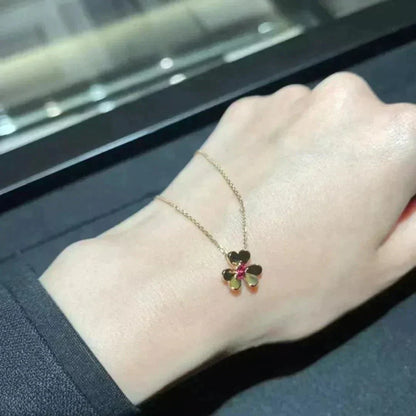 [Love's Uplift]FRIVOLE GOLD FLOWER NECKLACE