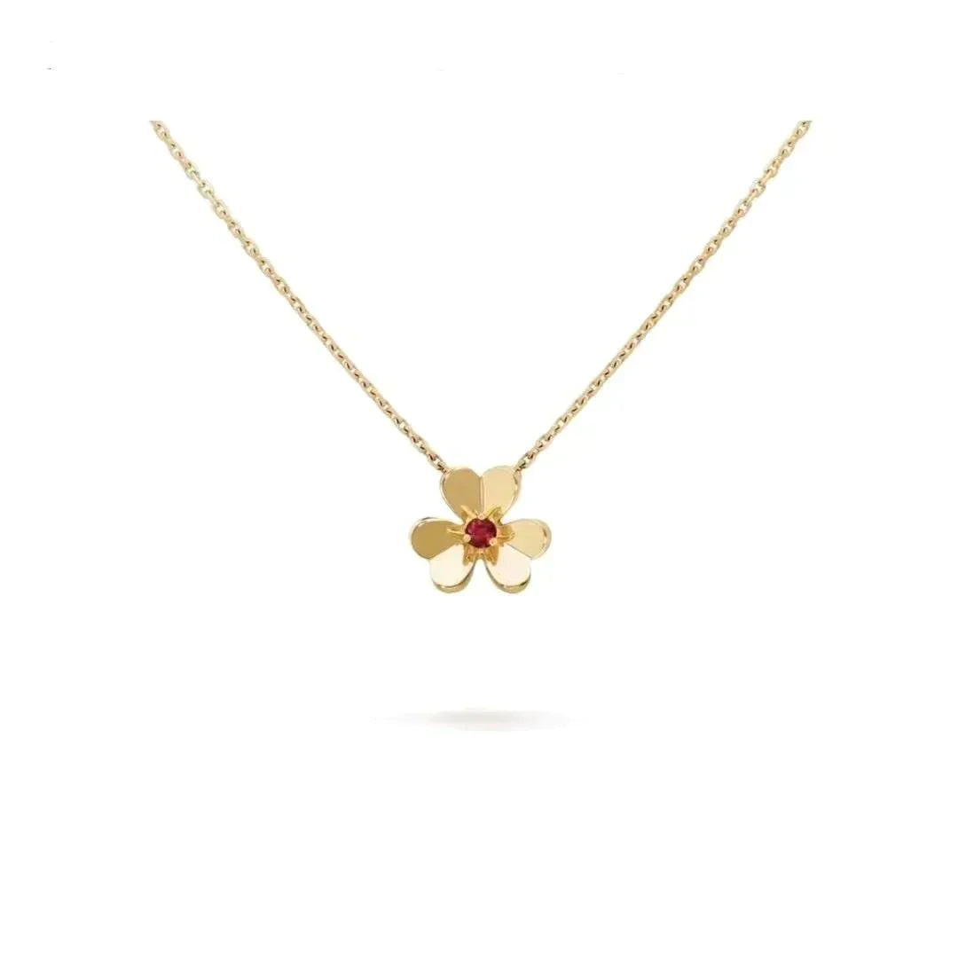 [Love's Uplift]FRIVOLE GOLD FLOWER NECKLACE