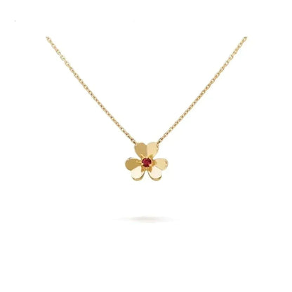 [Love's Uplift]FRIVOLE GOLD FLOWER NECKLACE