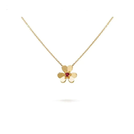 [Love's Uplift]FRIVOLE GOLD FLOWER NECKLACE