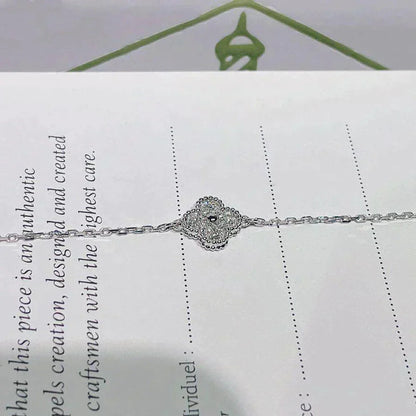 [Love's Uplift]CLOVER  SINGLE FLOWER BRACELET SILVER