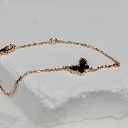 [Love's Uplift]BUTTERFLY ONYX  BUTTERFLY BRACELET