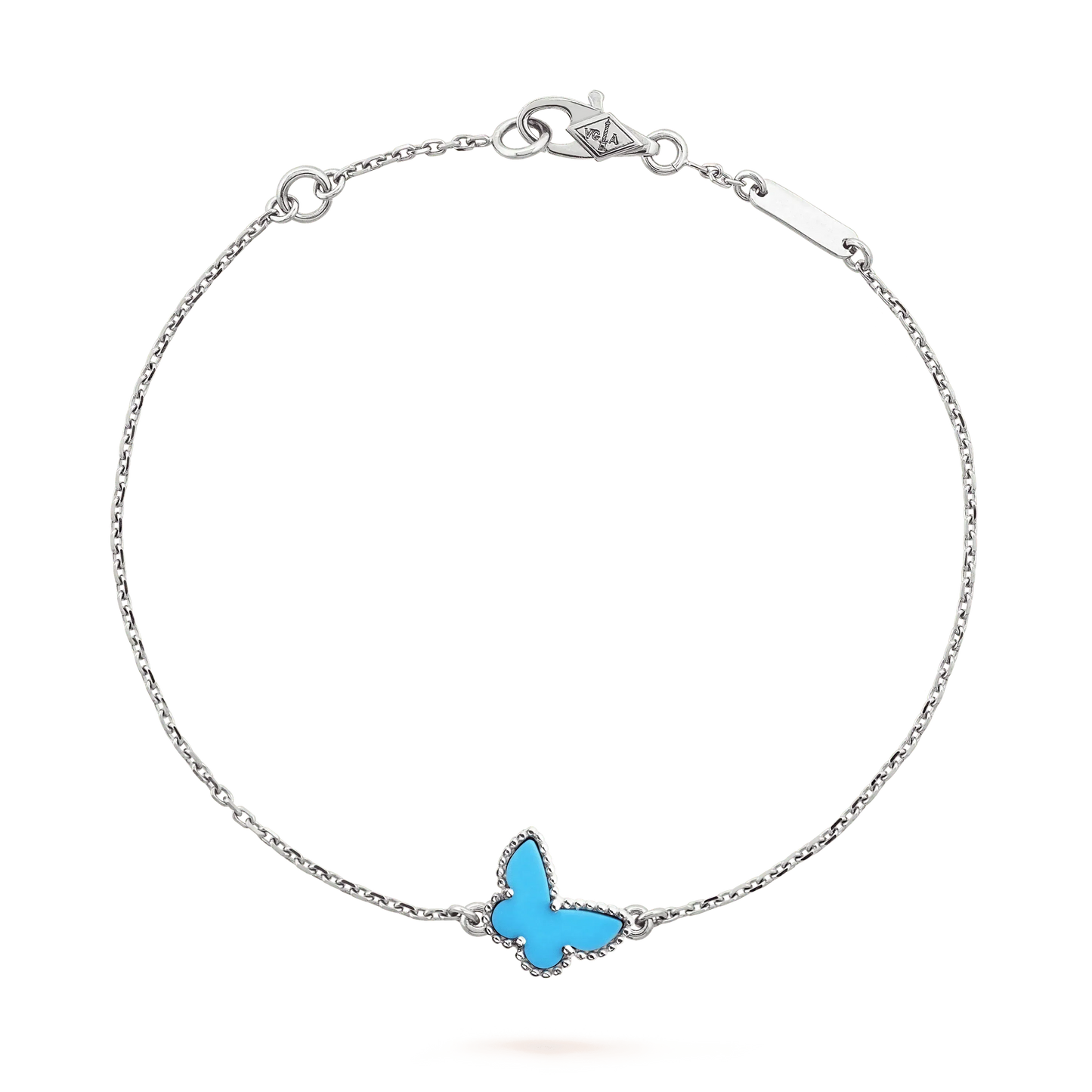[Love's Uplift]BUTTERFLY TURQUOISE BUTTERFLY BRACELET SILVER