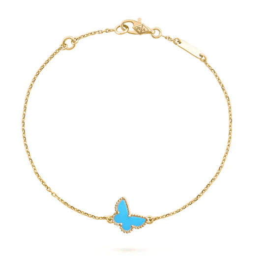 [Love's Uplift]BUTTERFLY TURQUOISE BUTTERFLY BRACELET