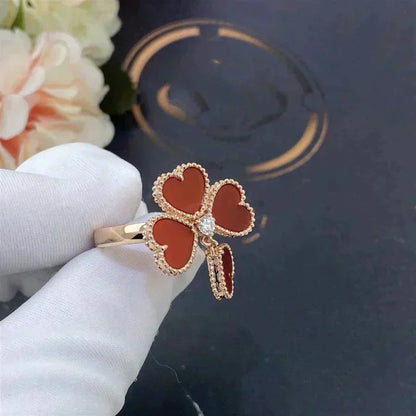 [Love's Uplift]SWEET CLOVER CARNELIAN RING