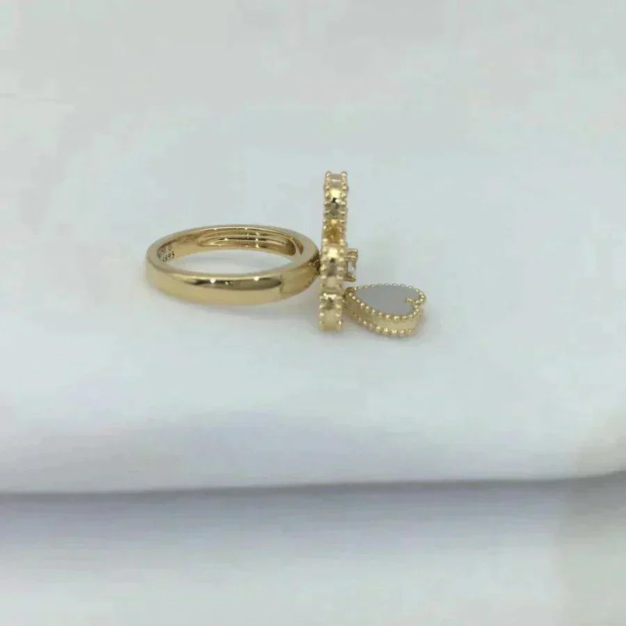 [Love's Uplift]SWEET CLOVER WHITE MOP RING