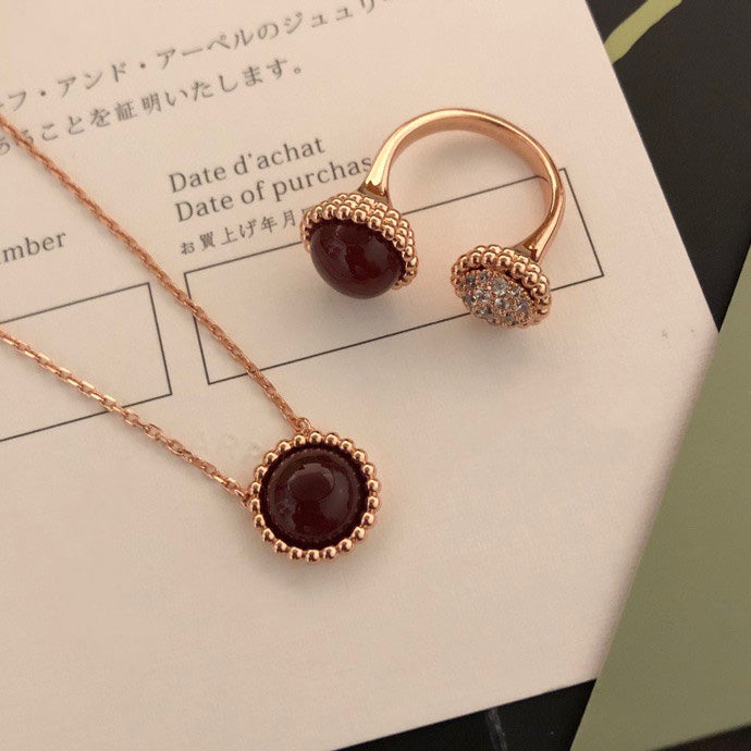 [Love's Uplift]PERLEE COULEURS DIAMOND ROSE GOLD BETWEEN THE FINGER RING