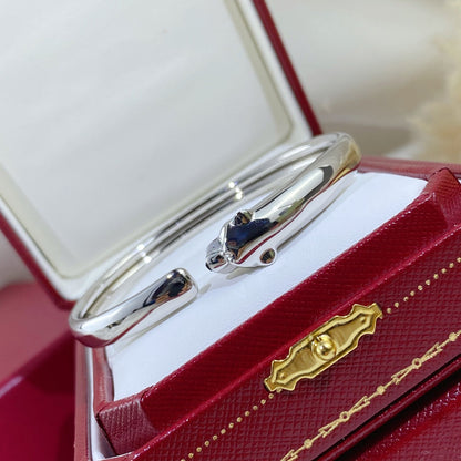 [Love's Uplift]PANTHERE SILVER OPEN BRACELET