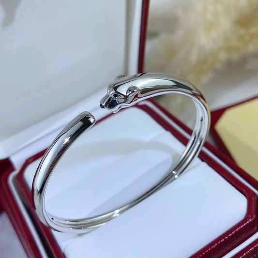 [Love's Uplift]PANTHERE SILVER OPEN BRACELET
