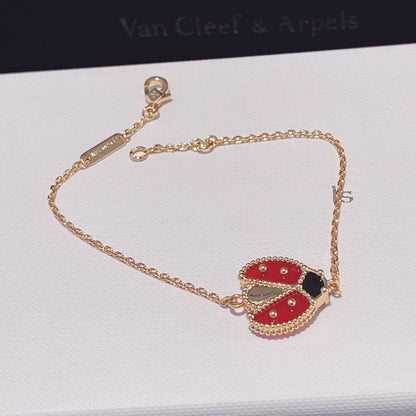 [Love's Uplift]LUCKY SPRING 1 MOTIF PINK GOLD BRACELET