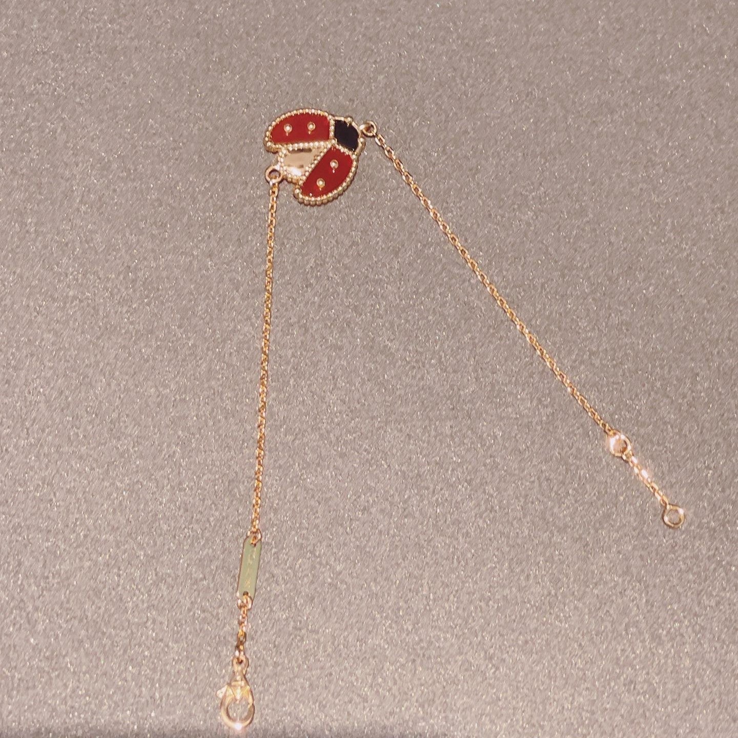 [Love's Uplift]LUCKY SPRING 1 MOTIF PINK GOLD BRACELET