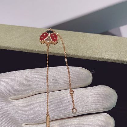 [Love's Uplift]LUCKY SPRING 1 MOTIF PINK GOLD BRACELET