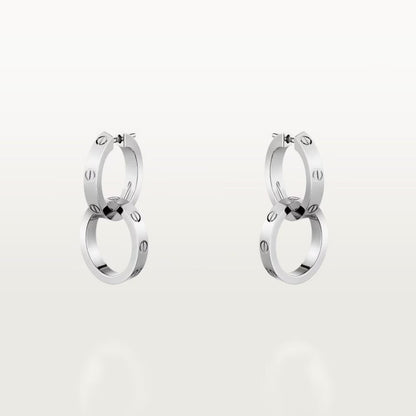 [Love's Uplift]LOVE 3.3MM DANGLE EARRINGS