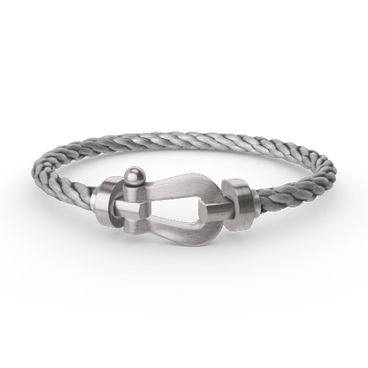 [Love's Uplift]FORCE LARGE HORSESHOE NO DIAMOND BRACELET SILVER
