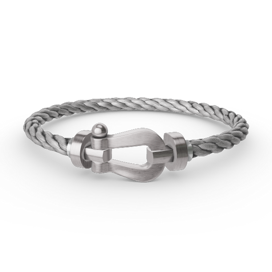 [Love's Uplift]FORCE LARGE HORSESHOE NO DIAMOND BRACELET SILVER