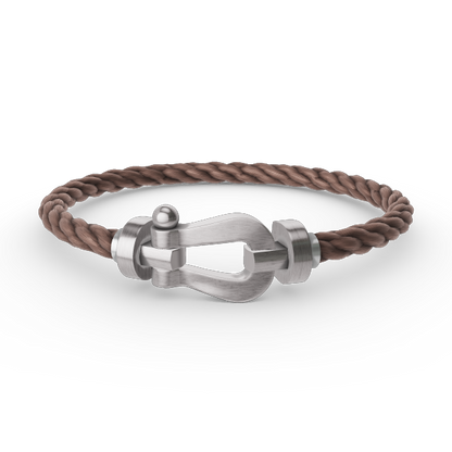 [Love's Uplift]FORCE LARGE HORSESHOE NO DIAMOND BRACELET SILVER