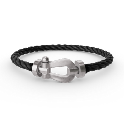 [Love's Uplift]FORCE LARGE HORSESHOE NO DIAMOND BRACELET SILVER
