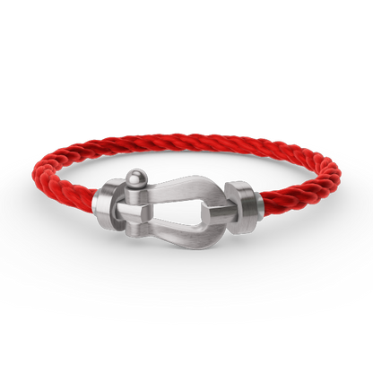 [Love's Uplift]FORCE LARGE HORSESHOE NO DIAMOND BRACELET SILVER