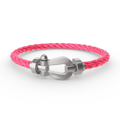 [Love's Uplift]FORCE LARGE HORSESHOE NO DIAMOND BRACELET SILVER