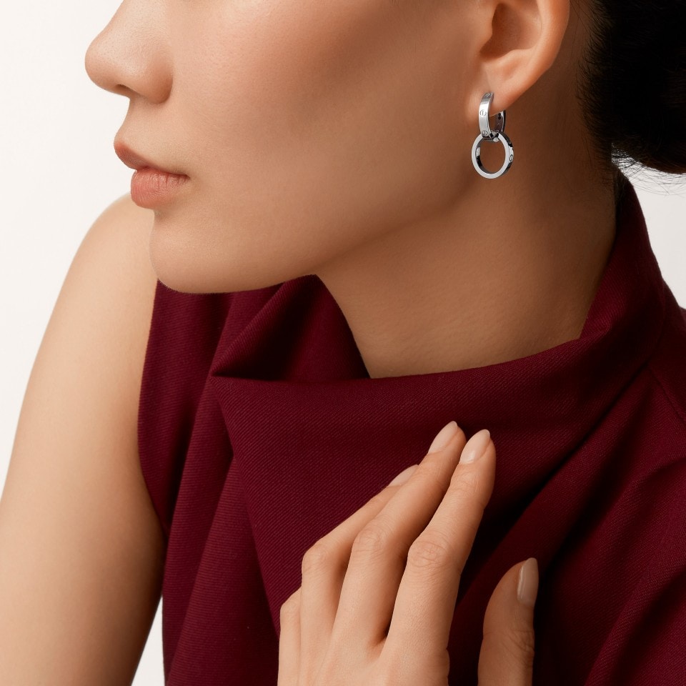 [Love's Uplift]LOVE 3.3MM DANGLE EARRINGS