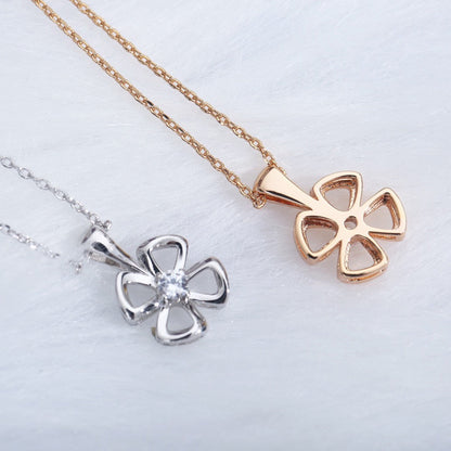 [Love's Uplift]FIOREVER NECKLACE DIAMOND CENTER