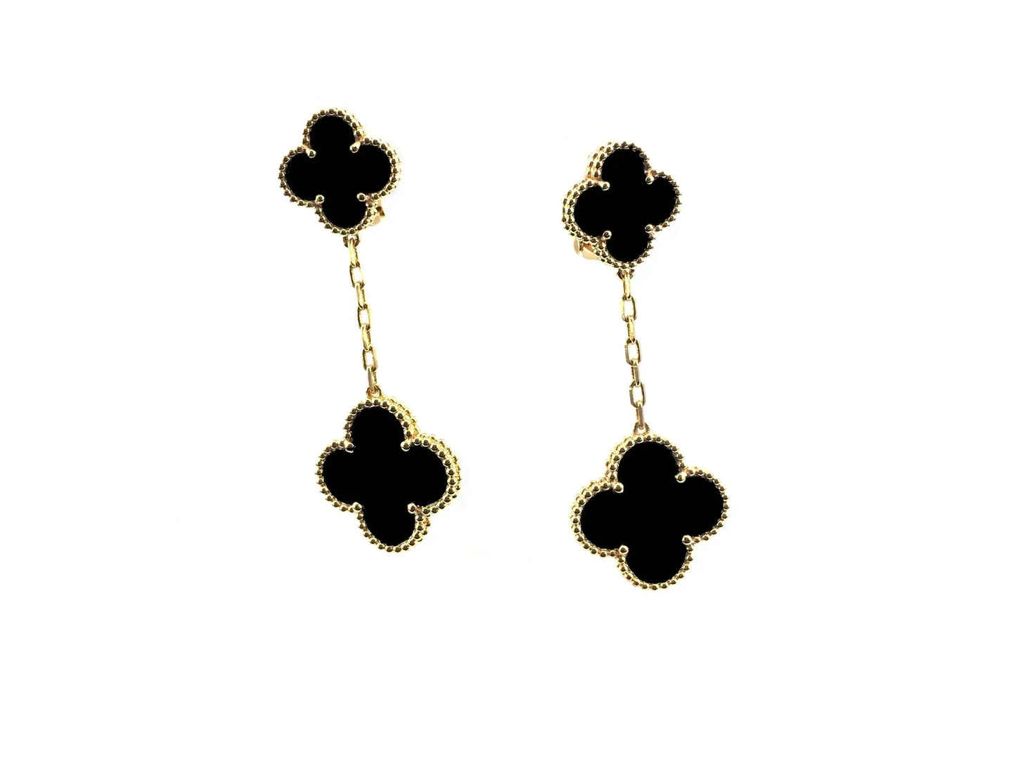 [Love's Uplift]CLOVER 2 MOTIFS  EARRINGS (MULTIPLE CHOICESC