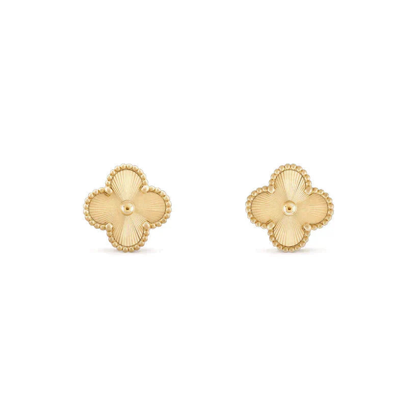 [Love's Uplift]CLOVER MEDIUM 1 MOTIFS LASER EARRINGS