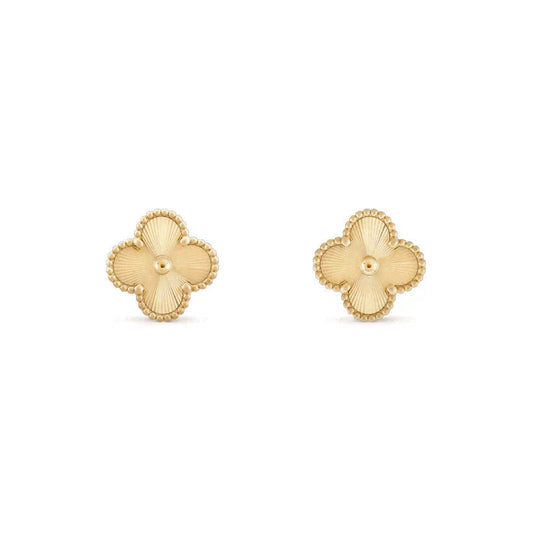 [Love's Uplift]CLOVER MEDIUM 1 MOTIFS LASER EARRINGS