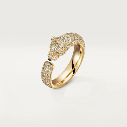 [Love's Uplift]PANTHERE PINK GOLD DIAMOND RING